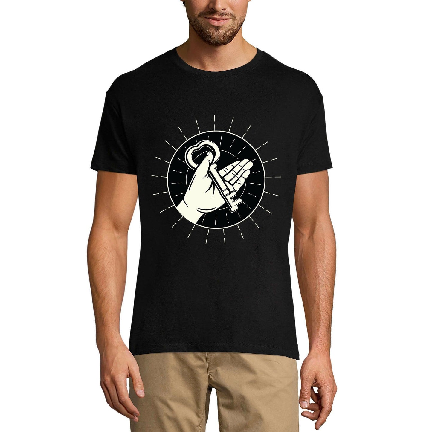 ULTRABASIC Men's Graphic T-Shirt Key of Life - Love Vintage Tee Shirt