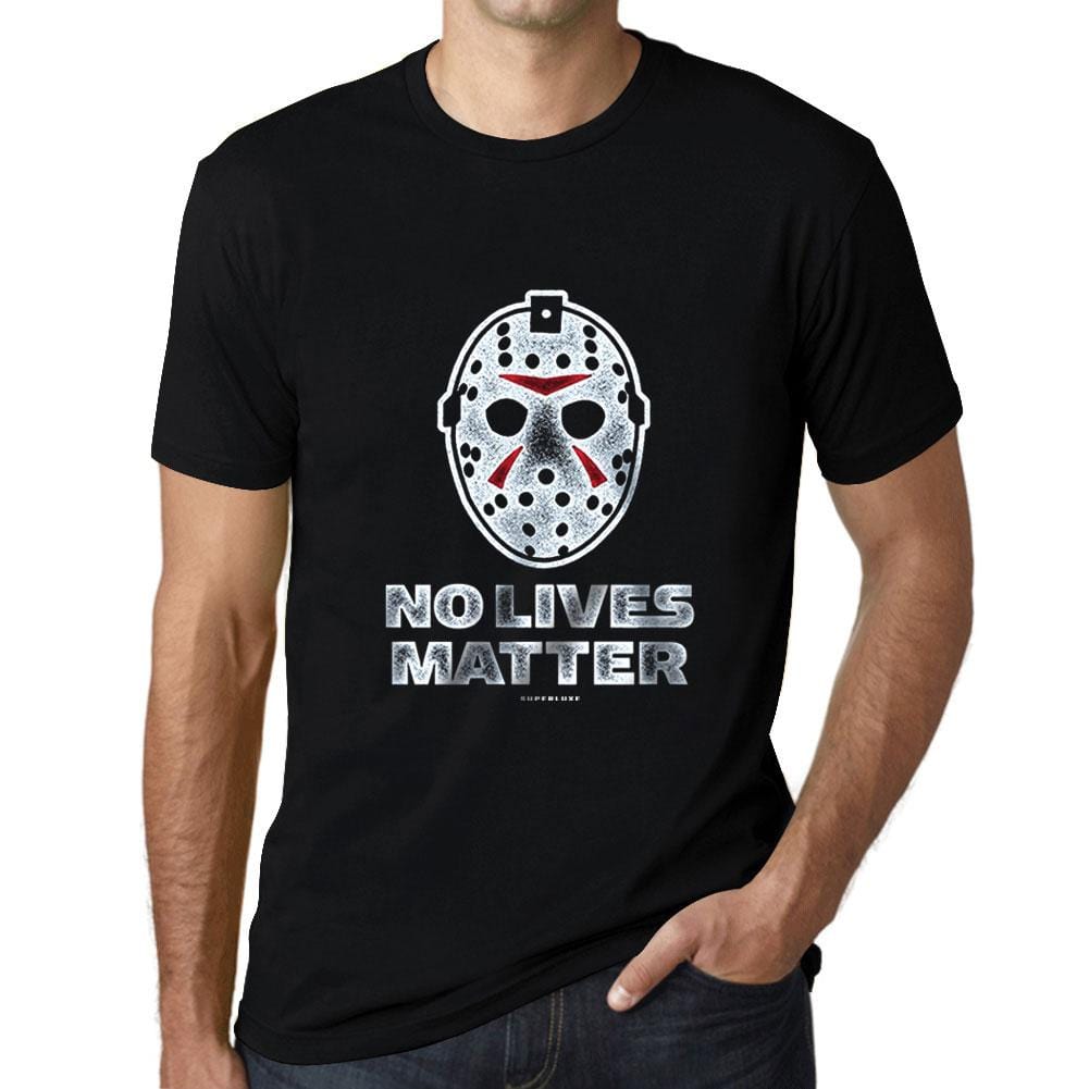 Men’s Graphic T-Shirt No Lives Matter Ski Mask T-Shirt Deep Black-fashion-t-shirts-Ultrabasic