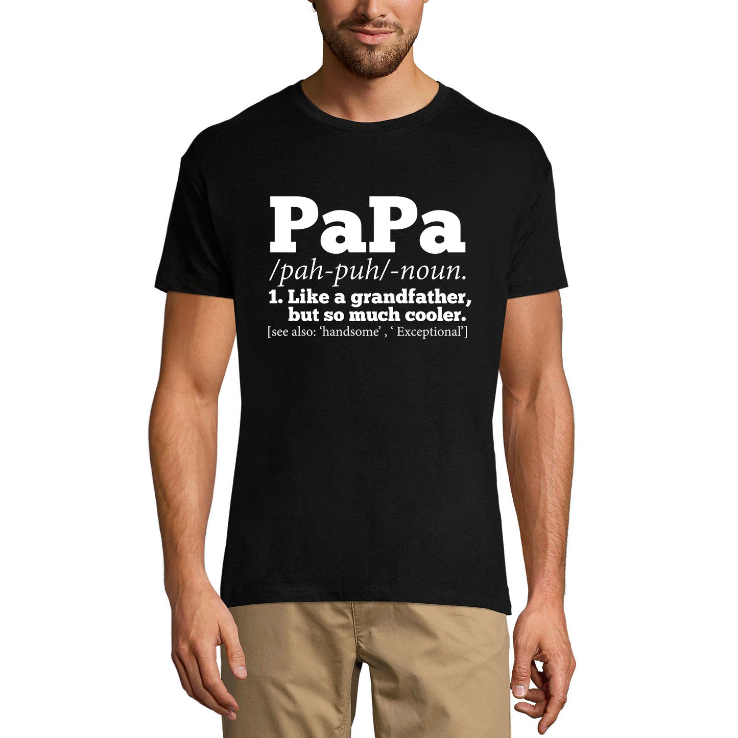 ULTRABASIC Men's Graphic T-Shirt Papa Like A Grandfather But So Much Cooler - Vintage Shirt