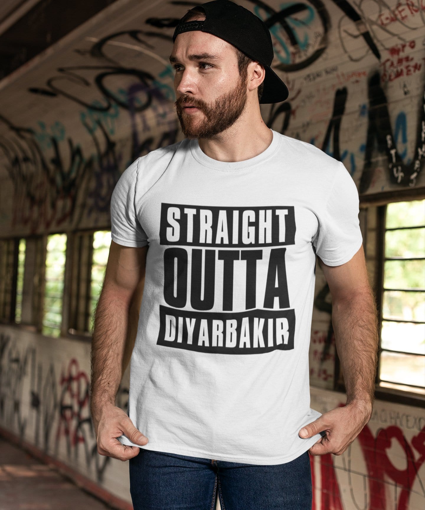 Straight Outta Diyarbakir, Men's Short Sleeve Round Neck T-shirt 00027