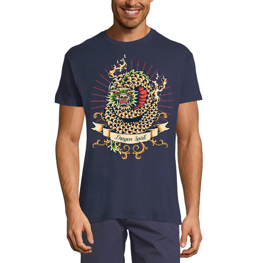 ULTRABASIC Men's Graphic T-Shirt Dragon Spirit - Scary Vintage Shirt