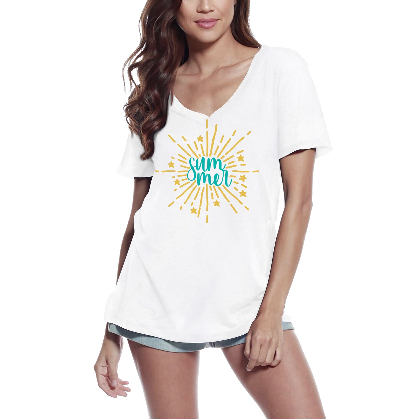 ULTRABASIC Women's T-Shirt Summer Sun - Short Sleeve Tee Shirt Tops