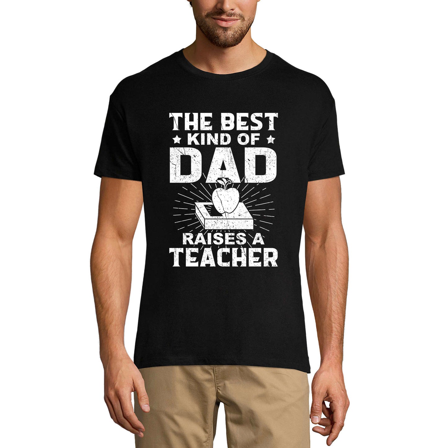 ULTRABASIC Men's Graphic T-Shirt The Best Kind Of Dad Raises A Teacher - Funny Shirt