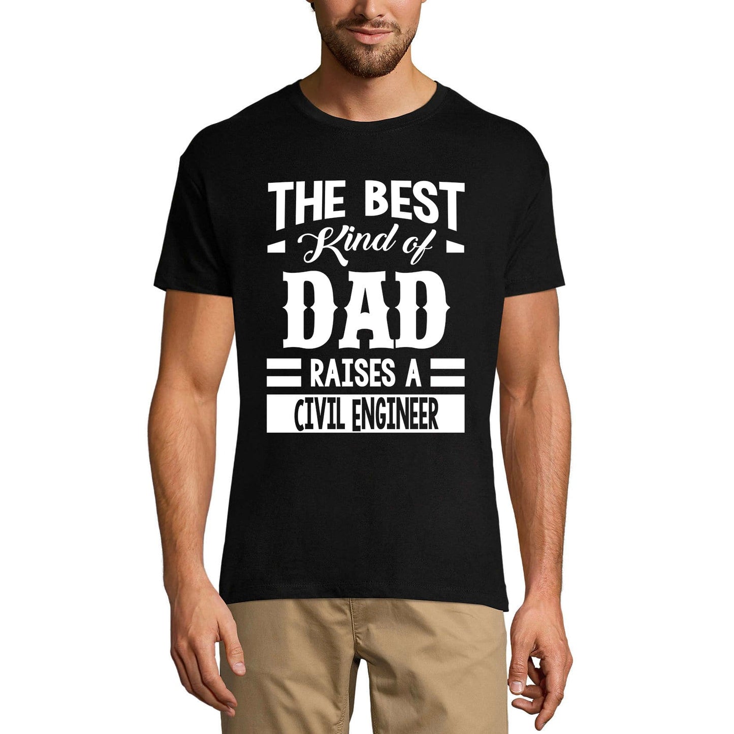 ULTRABASIC Men's Graphic T-Shirt Dad Raises a Civil Engineer