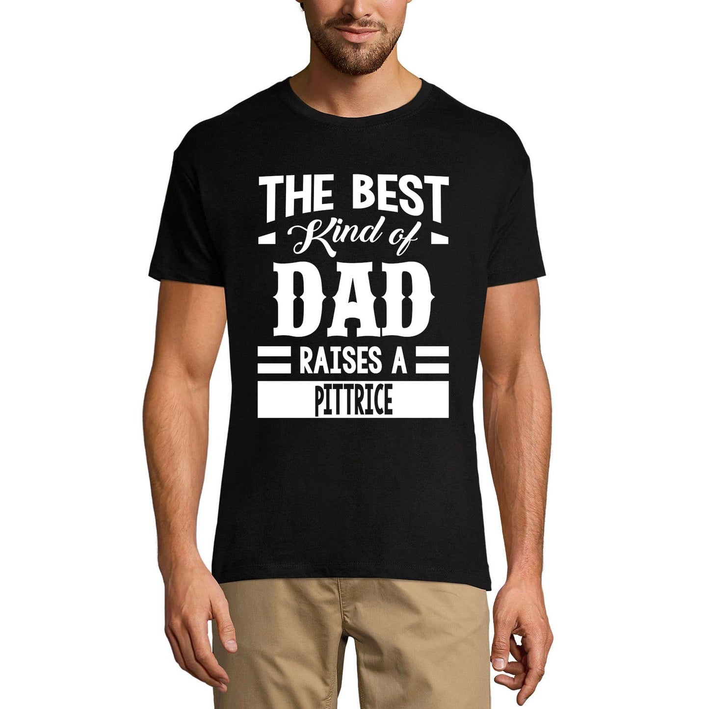 ULTRABASIC Men's Graphic T-Shirt Dad Raises a Pittrice