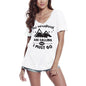 ULTRABASIC Women's T-Shirt The Mountains are Calling and I Must Go - Camping Adventure Tee Shirt Tops