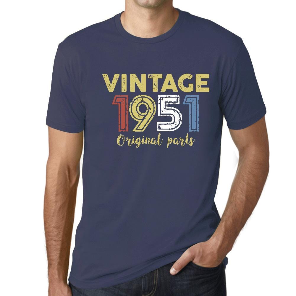 ULTRABASIC - Graphic Printed Men's Vintage 1951 T-Shirt Denim - Ultrabasic