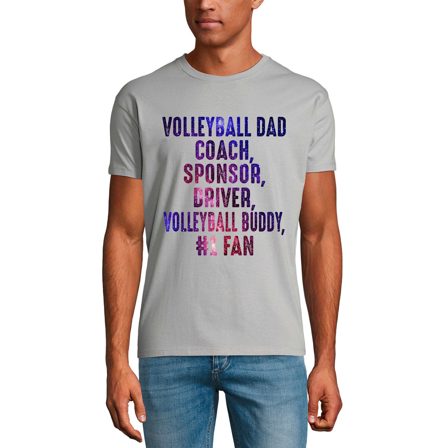 ULTRABASIC Men's Graphic T-Shirt Volleyball Dad Volleyball Daddy - Gift For Volleyball Players