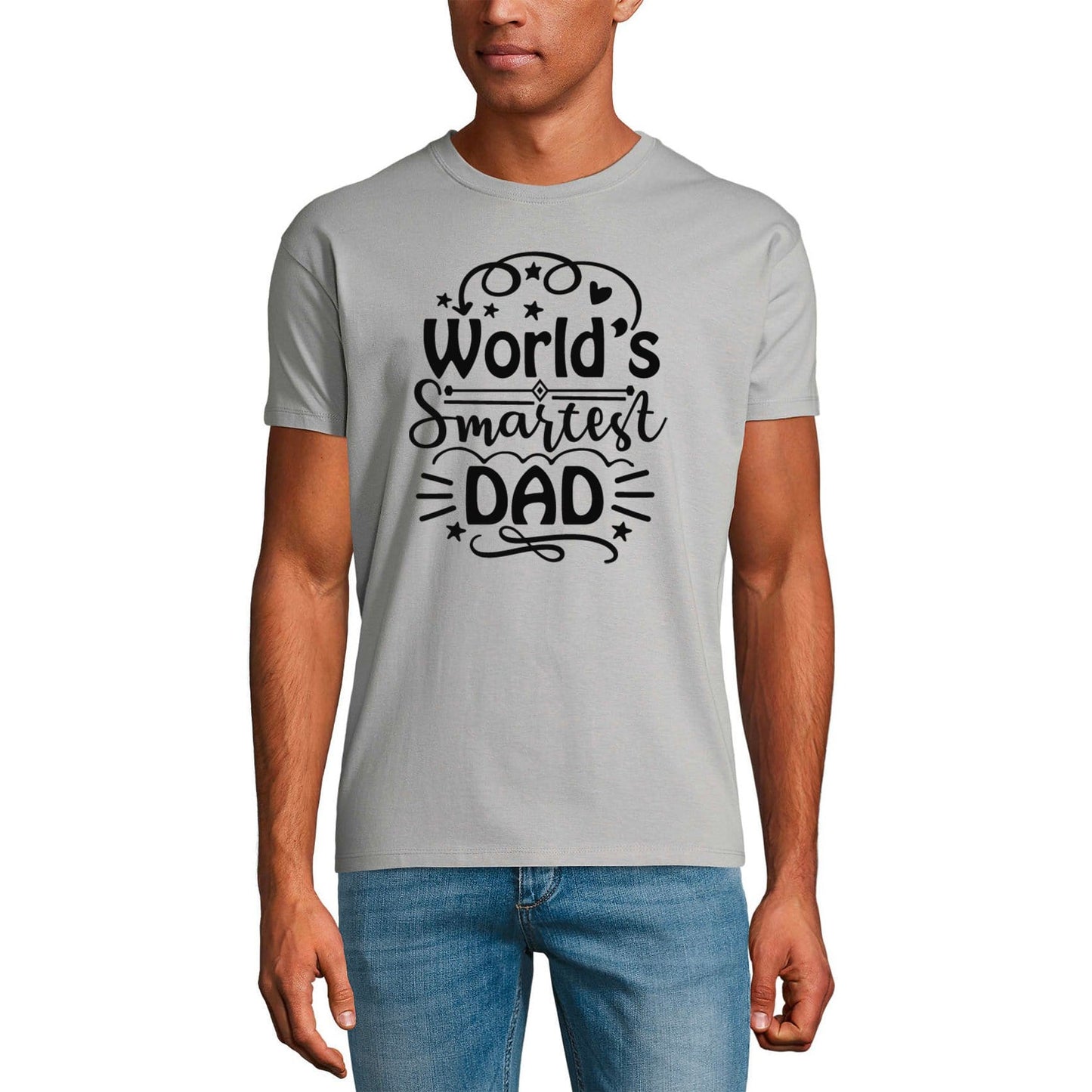 ULTRABASIC Men's Graphic T-Shirt World's Smartest Dad - Funny Father's Quote