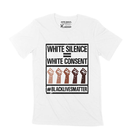 white consent human rights independent george floyd peace womens police brutality equality illegal anti-trump revolution fist campaign power outfit all lives matter outfits african american loyal clothes womens kindness BLM shirt culture democrate 
