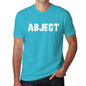 Abject Mens Short Sleeve Round Neck T-Shirt - Blue / S - Casual