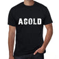 Acold Mens Retro T Shirt Black Birthday Gift 00553 - Black / Xs - Casual