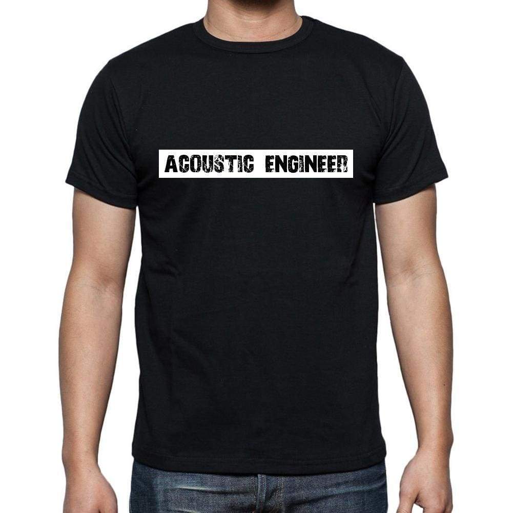 Acoustic Engineer t shirt, mens t-shirt, occupation, S Size, Black, Cotton - ULTRABASIC