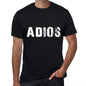 Adios Mens Retro T Shirt Black Birthday Gift 00553 - Black / Xs - Casual