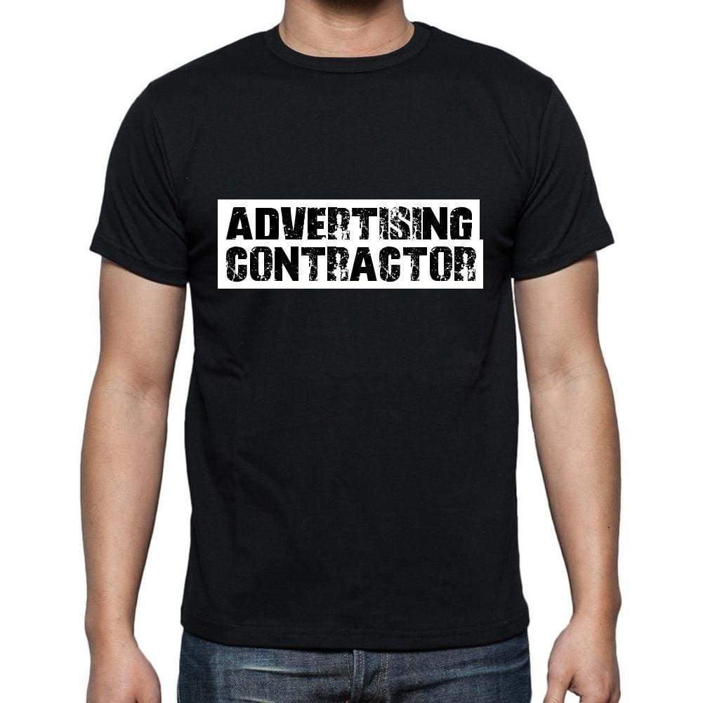 Advertising Contractor T Shirt Mens T-Shirt Occupation S Size Black Cotton - T-Shirt