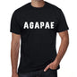Agapae Mens Vintage T Shirt Black Birthday Gift 00554 - Black / Xs - Casual
