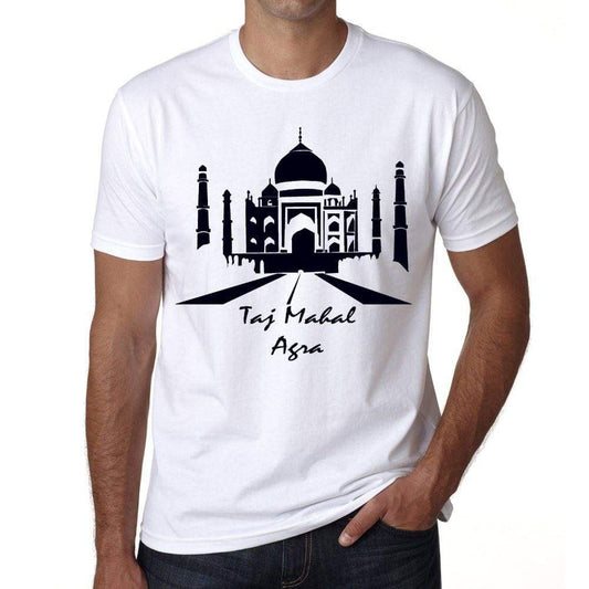 Agra Taj Mahal T Shirts Men Short Sleeve T-Shirt T Shirt Cotton Tee Shirt For Mens 00182 - T-Shirt