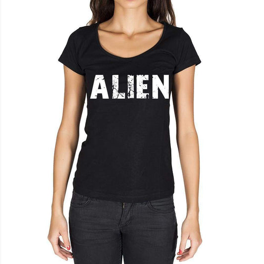 Alien Womens Short Sleeve Round Neck T-Shirt - Casual