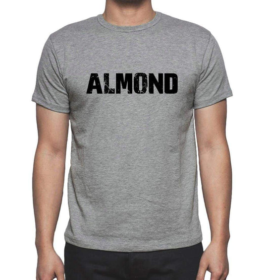 Almond Grey Mens Short Sleeve Round Neck T-Shirt 00018 - Grey / S - Casual
