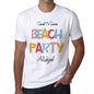 Alubijod Beach Party White Mens Short Sleeve Round Neck T-Shirt 00279 - White / S - Casual