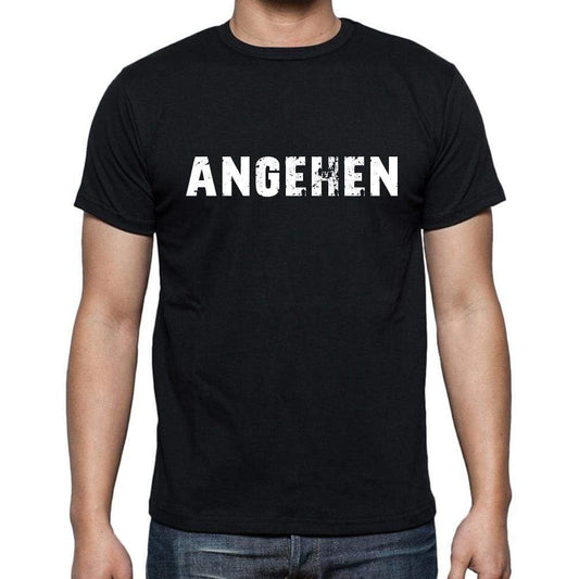 Angehen Mens Short Sleeve Round Neck T-Shirt - Casual