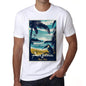 Anjuna Pura Vida Beach Name White Mens Short Sleeve Round Neck T-Shirt 00292 - White / S - Casual