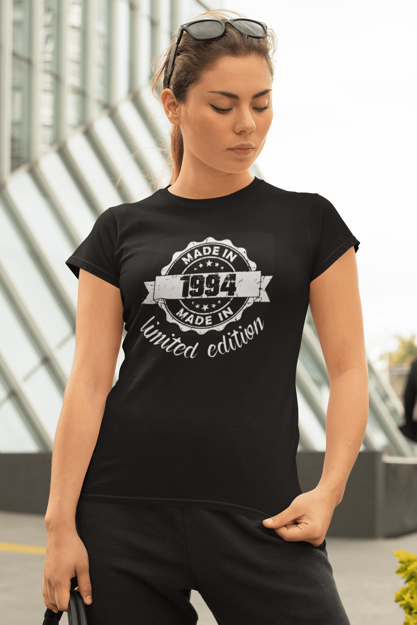 Made in 1994 Limited Edition Women's T-shirt Black Birthday Gift 00426