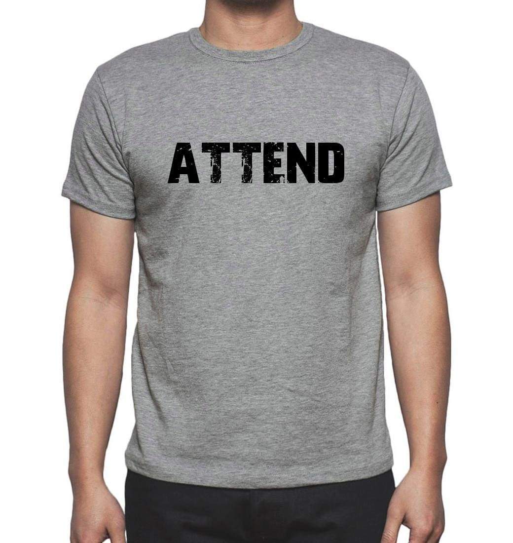 Attend Grey Mens Short Sleeve Round Neck T-Shirt 00018 - Grey / S - Casual