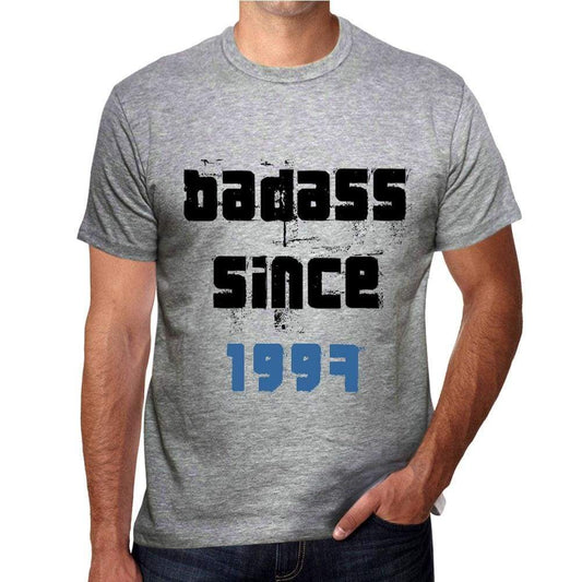 Badass Since 1997 Men's T-shirt Grey Birthday Gift 00430 - Ultrabasic