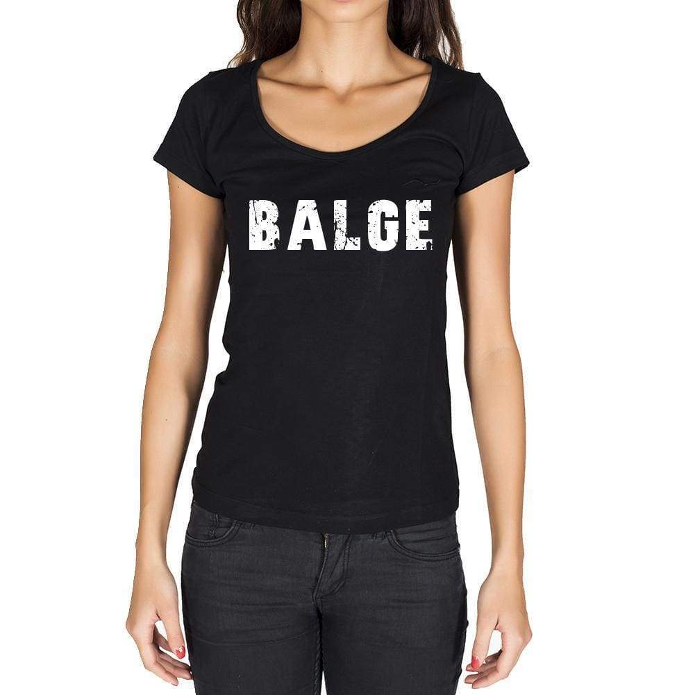 Balge German Cities Black Womens Short Sleeve Round Neck T-Shirt 00002 - Casual