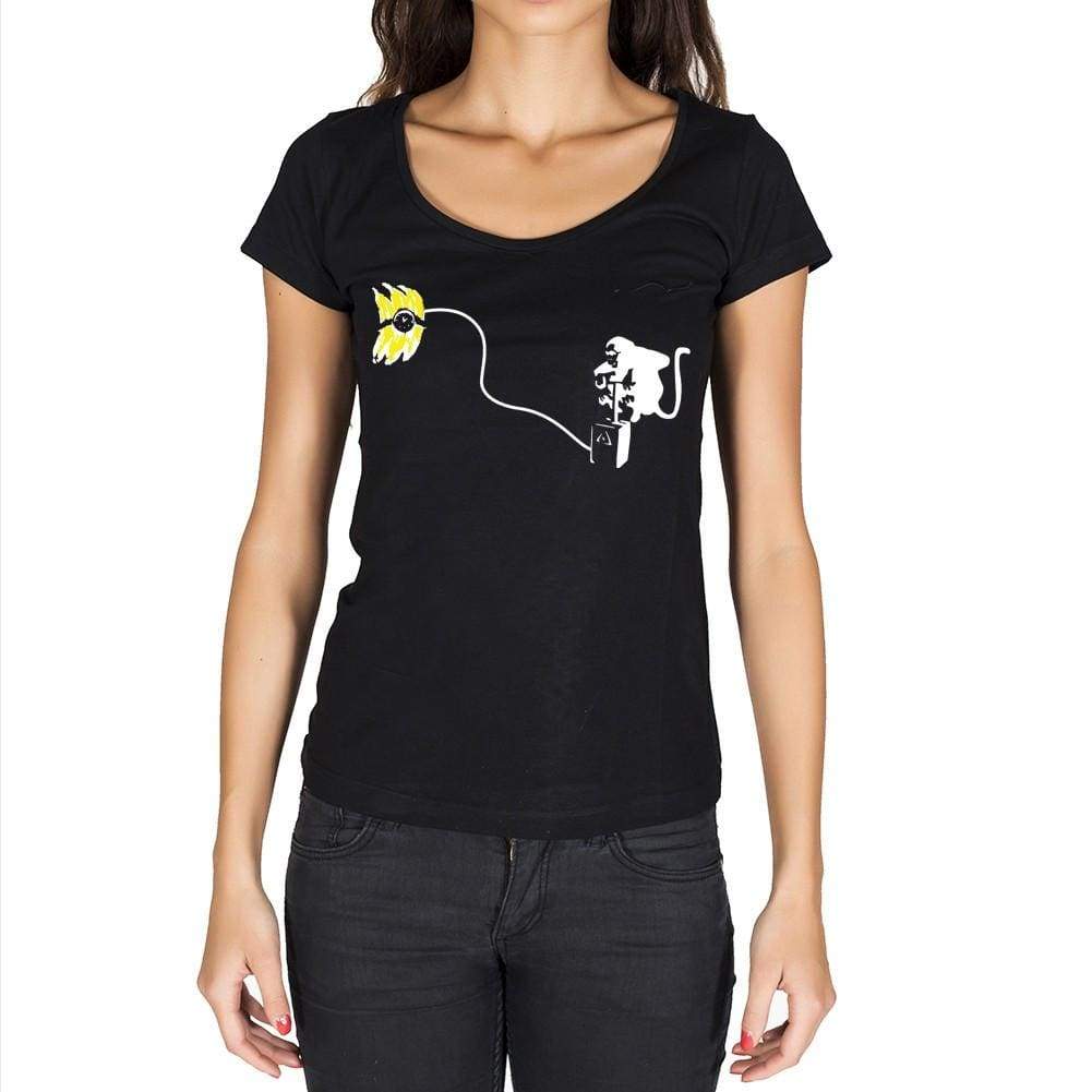 Banana Bomb Black Gift Tshirt Black Womens T-Shirt 00190