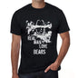 Bears Real Men Love Bears Mens T Shirt Black Birthday Gift 00538 - Black / Xs - Casual