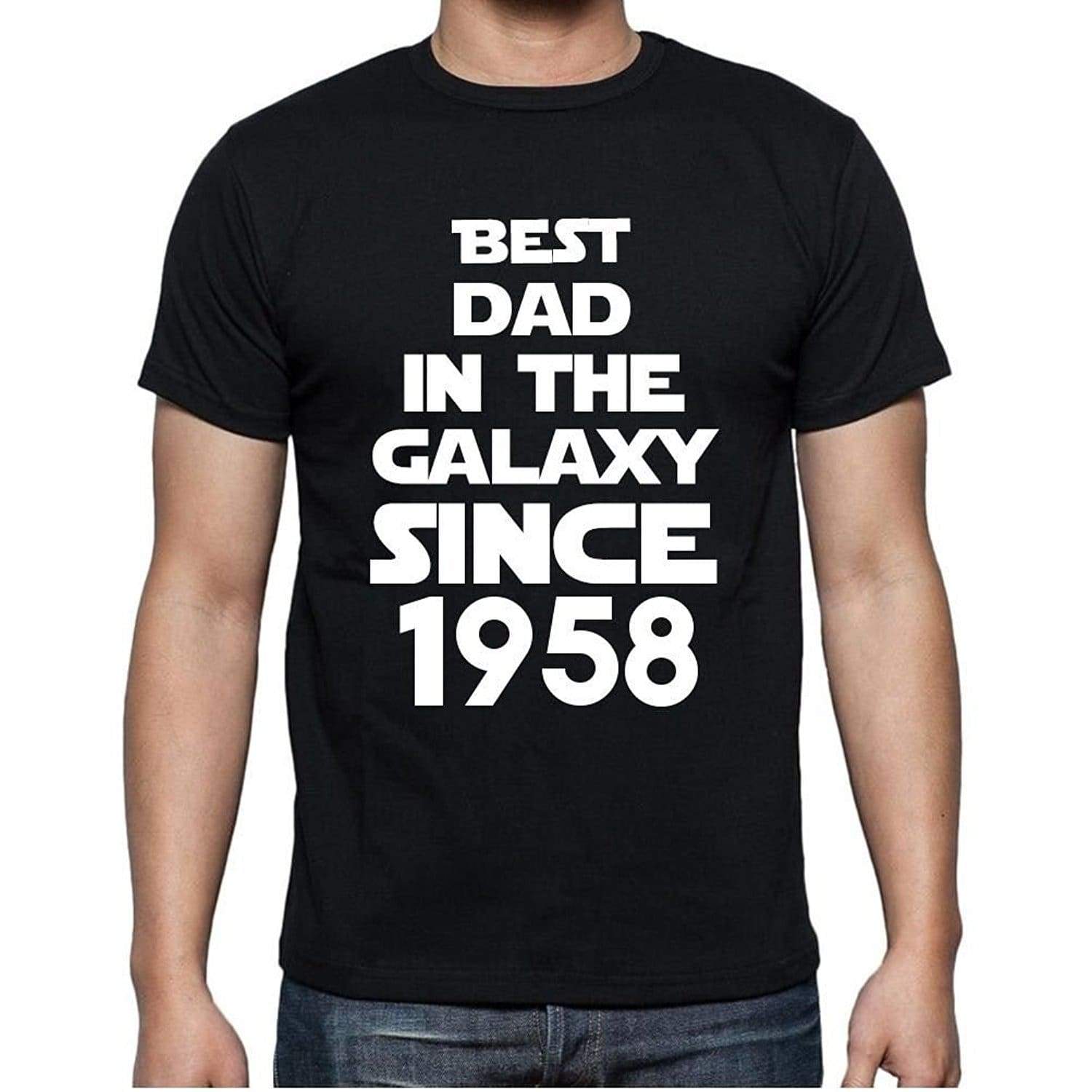 Best Dad 1958 Best Dad Mens T Shirt Black Birthday Gift 00112 - Black / Xs - Casual