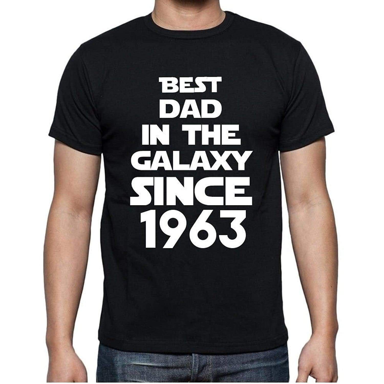 Best Dad 1963 Best Dad Mens T Shirt Black Birthday Gift 00112 - Black / Xs - Casual