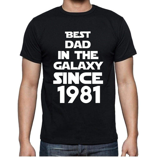 Best Dad 1981 Best Dad Mens T Shirt Black Birthday Gift 00112 - Black / Xs - Casual