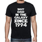 Best Dad 1994 Best Dad Mens T Shirt Black Birthday Gift 00112 - Black / Xs - Casual