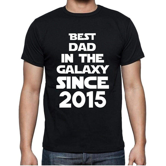 Best Dad 2015 Best Dad Mens T Shirt Black Birthday Gift 00112 - Black / Xs - Casual