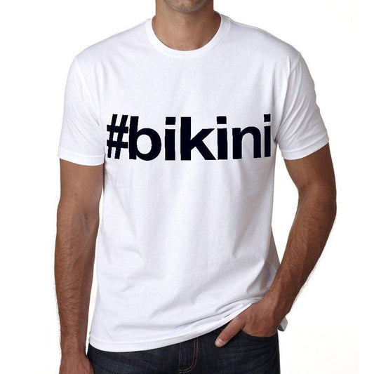 Bikini Hashtag Mens Short Sleeve Round Neck T-Shirt 00076
