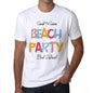 Bird Island Beach Party White Mens Short Sleeve Round Neck T-Shirt 00279 - White / S - Casual