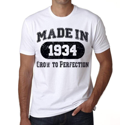 Birthday Gift Made 1934 T-Shirt Gift T Shirt Mens Tee - S / White - T-Shirt