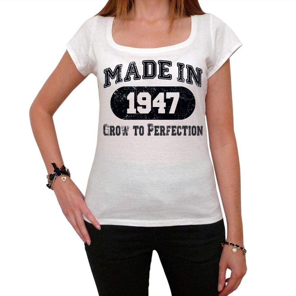 Birthday Gift Made 1947 T-Shirt Gift T Shirt Womens Tee - White / Xs - T-Shirt