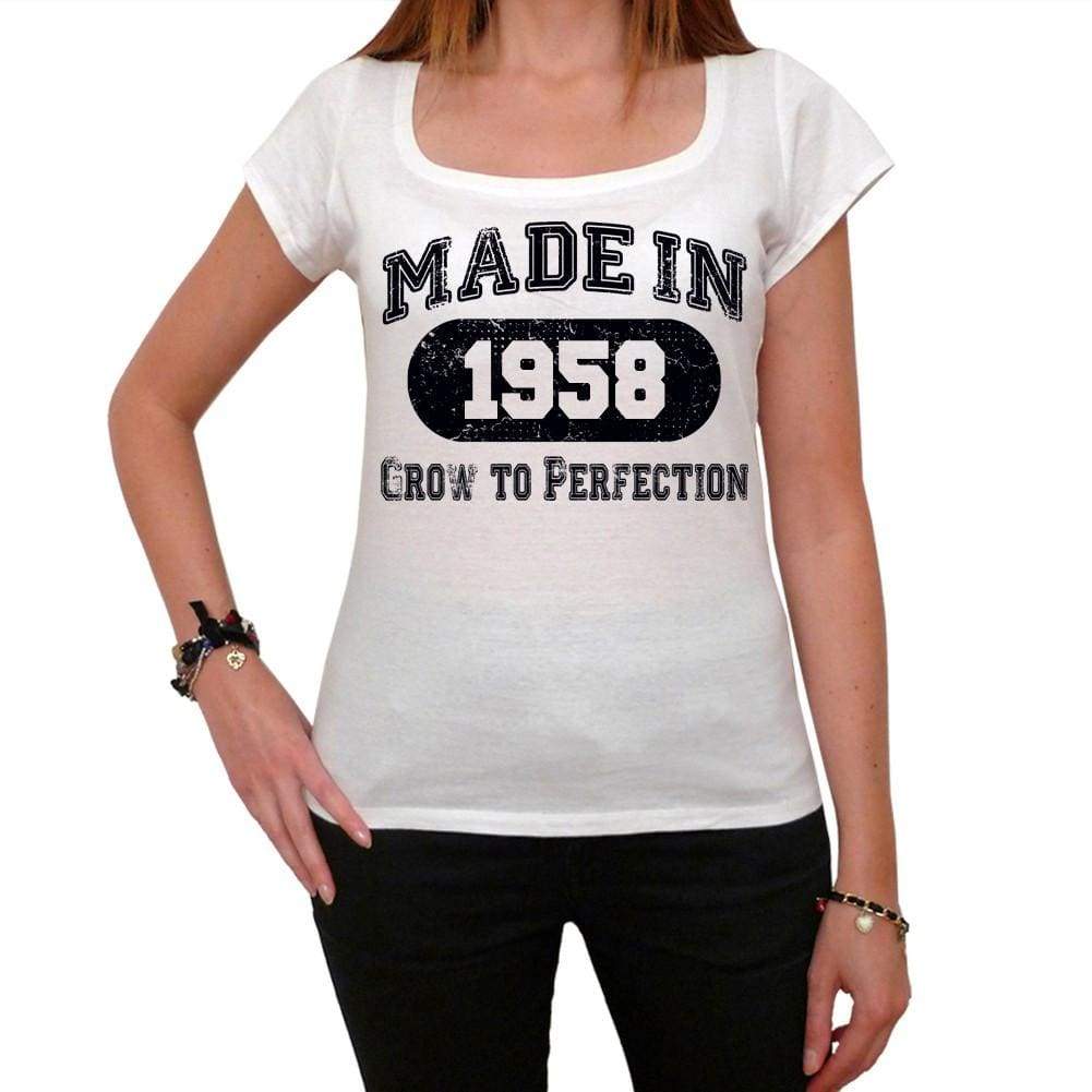 Birthday Gift Made 1958 T-Shirt Gift T Shirt Womens Tee - White / Xs - T-Shirt