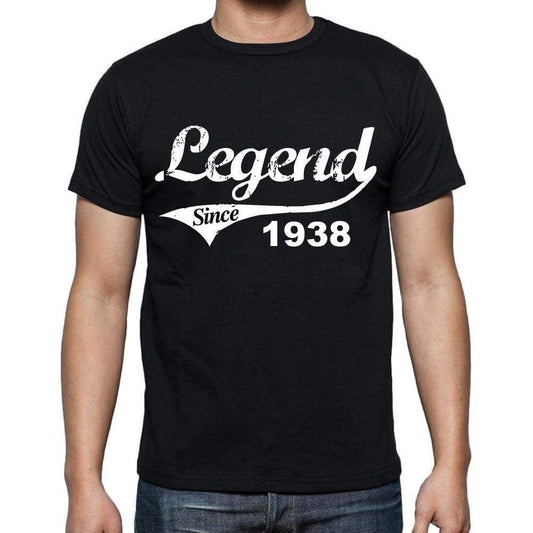 Birthday Gifts For Him 1938 T Shirts Men Vintage Black T-Shirt Rounded Neck Mens T-Shirt - T-Shirt