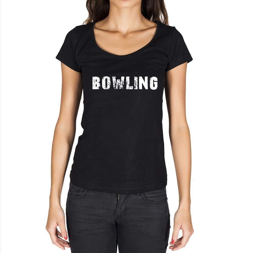 Bowling T-Shirt For Women T Shirt Gift Black - T-Shirt