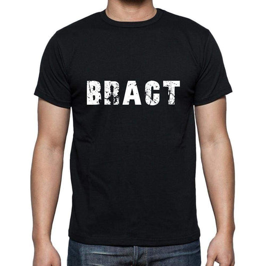 Bract Mens Short Sleeve Round Neck T-Shirt 5 Letters Black Word 00006 - Casual