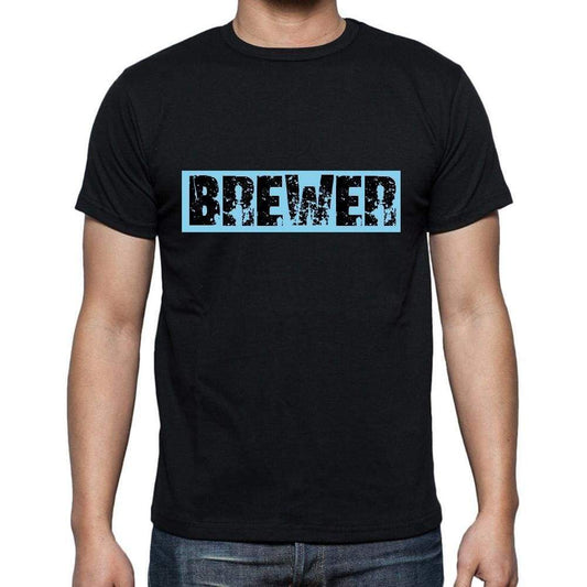 Brewer T Shirt Mens T-Shirt Occupation S Size Black Cotton - T-Shirt