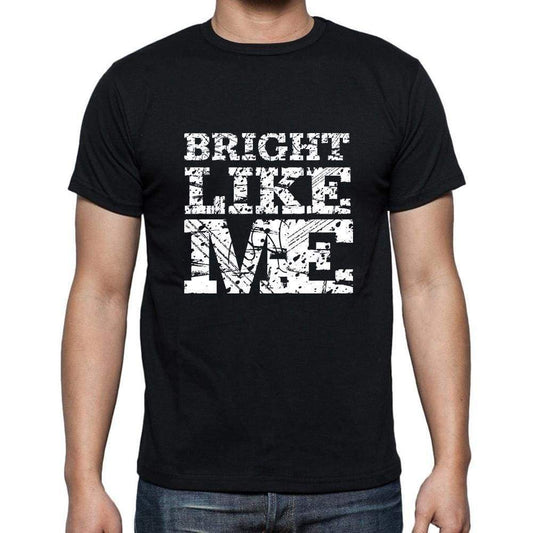 Bright Like Me Black Mens Short Sleeve Round Neck T-Shirt 00055 - Black / S - Casual