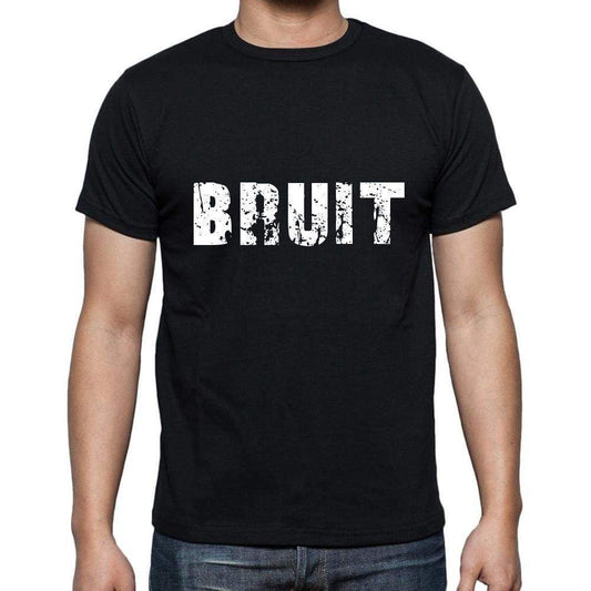 Bruit Mens Short Sleeve Round Neck T-Shirt 5 Letters Black Word 00006 - Casual