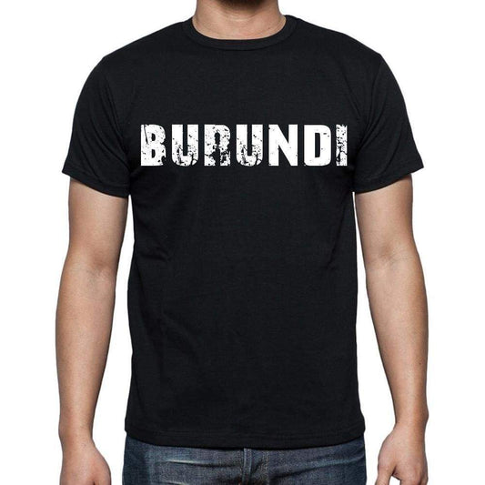 Burundi T-Shirt For Men Short Sleeve Round Neck Black T Shirt For Men - T-Shirt