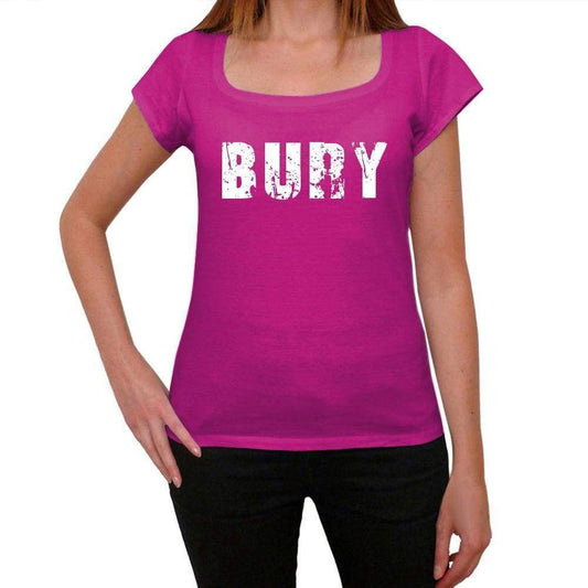 Bury Womens Short Sleeve Round Neck T-Shirt - Pink / Xs - Casual